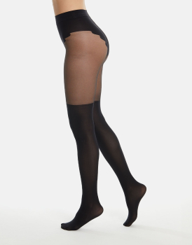 Preview: Cette Illusion - Strumpfhose mit Stay-Ups Imitation Design - 20-60 DEN