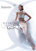 Gatta Babette - Strapsstrumpfhose - Elegant und Sexy - Weiss